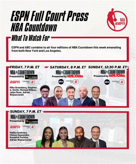 Full Court Press: ESPN to Nationally Televise Four Marquee .